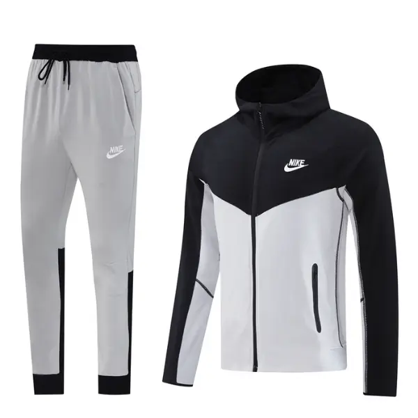 Nike Cold Black and Grey Set Coat and Pants - Black/White