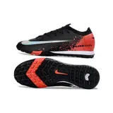 Nike Zoom Mercurial Vapor 16 Elite Black and Red Turf TF Football Boot