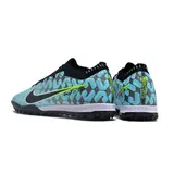 Nike Zoom Mercurial Vapor 15 Elite Light Blue and Black Turf TF Kids Football Boot