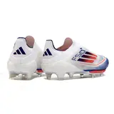 Adidas F50+ Elite Laceless Black and Yellow Firm Ground FG Football Boot - White/Blue
