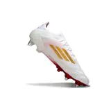 Adidas F50 Elite Laceless White, Golden and Red Mixed Studs SG Football Boot