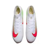 Nike Air Zoom Mercurial Superfly 10 Elite White Pink and Green Firm Ground FG Kids Football Boot
