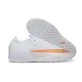 Nike Air Zoom Mercurial Vapor 17 Elite White and Golden Turf TF Kids Football Boot