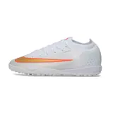 Nike Air Zoom Mercurial Vapor 17 Elite White and Golden Turf TF Kids Football Boot