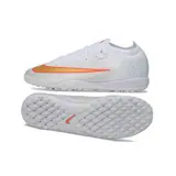 Nike Air Zoom Mercurial Vapor 17 Elite White and Golden Turf TF Kids Football Boot