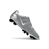 Nike Air Zoom Total 90 III Gray and Silver Firm Ground FG Football Boot