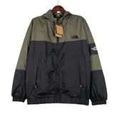 The North Face Green and Black Windbreaker Jacket