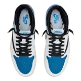 Nike Air Jordan 1 High Travis Scott Blue Military Casual Shoes