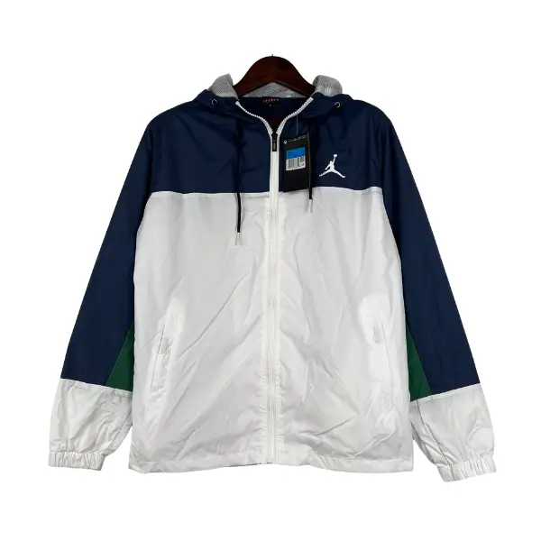 Jordan White Blue Windbreaker Jacket