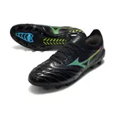 Mizuno Morelia Neo III Elite Black and Blue Firm Ground FG Football Boot