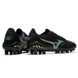 Mizuno Morelia Neo III Elite Black and Blue Firm Ground FG Football Boot
