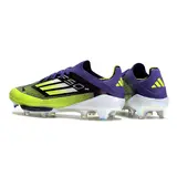 Adidas F50+ Elite Purple and Green Firm Ground FG Football Boot - Volt/Purple