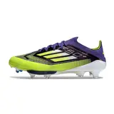 Adidas F50+ Elite Purple and Green Firm Ground FG Football Boot - Volt/Purple