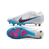 Nike Zoom Mercurial Vapor 15 Elite Grey Blue and Pink Mixed Studs SG Football Boot
