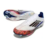 Adidas F50+ Elite Black and Yellow Firm Ground FG Football Boot - White/Red Print