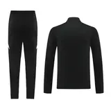 Adidas Black and White Cold Set Quarter-Zip Top and Pants - White Panel