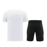 Adidas White Black Training Set T-Shirt and Shorts