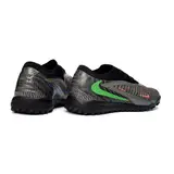 Nike Phantom 6 Elite Black, Gray and Green Turf TF Football Boot