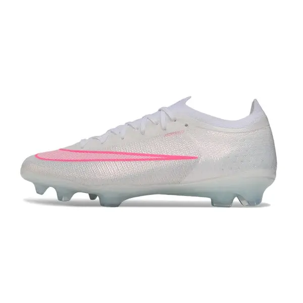 Nike Air Zoom Mercurial Vapor 17 Elite White and Pink Firm Ground FG Football Boot - Pale Pink