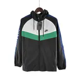 Nike Black White Green Windbreaker Jacket