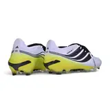 Adidas Predator 27 Elite Tongue White, Yellow and Black Firm Ground FG Football Boot