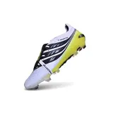 Adidas Predator 27 Elite Tongue White, Yellow and Black Firm Ground FG Football Boot