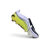 Adidas Predator 27 Elite Tongue White, Yellow and Black Firm Ground FG Football Boot