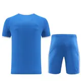 Adidas Light Blue Training Set T-Shirt and Shorts - Trefoil Logo