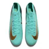 Nike Air Zoom Mercurial Vapor 16 Elite Light Blue Firm Ground FG Football Boot - Black Plate
