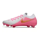 Nike Phantom GX2 Elite White and Pink Firm Ground FG Football Boot