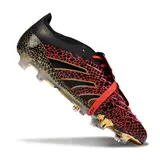Adidas Predator 25 Elite Tongue Black and Red Firm Ground FG Football Boot
