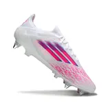 Adidas F50 Primeknit Elite White and Pink Mixed Studs SG Football Boot