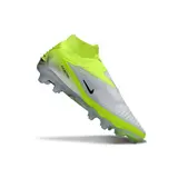 Nike Phantom 6 DF Elite Gray and Light Green Firm Ground FG Football Boot