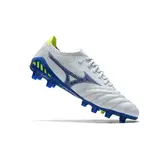 Mizuno Morelia Neo III Elite White Blue and Green Firm Ground FG Football Boot