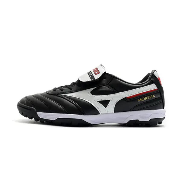 Mizuno Morelia Sala Classic Black White and Red Turf TF Football Boot
