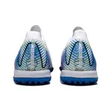 Nike Zoom Mercurial Vapor 16 Elite Kids White and Blue Turf TF Football Boot - White/Blue