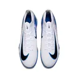 Nike Zoom Mercurial Vapor 16 Elite Kids White and Blue Turf TF Football Boot - White/Blue