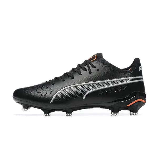 Puma King Ultimate Black and Orange Firm Ground FG Football Boot