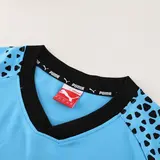 Puma Training Set Light Blue and Black Training Set T-Shirt and Pants