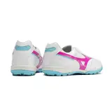Mizuno Morelia Sala White Pink and Blue Turf TF Football Boot