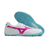 Mizuno Morelia Sala White Pink and Blue Turf TF Football Boot
