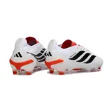 Adidas Predator 26 Elite Orange and White Firm Ground FG Football Boot - White/Black