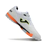 Joma Top Flex White Orange and Gray Turf TF Football Boot