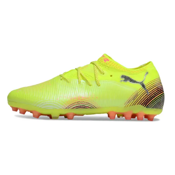 Puma Future 8 Low Cut Yellow and Orange Artificial Ground AG Football Boot