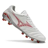 Mizuno Morelia Neo IV Pro White and Red Firm Ground FG Football Boot