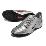 Nike Total 90 III Silver Black and Red Turf TF Football Boot