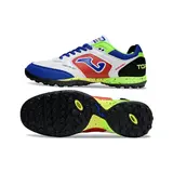 Joma Top Flex White Red Green and Pink Turf TF Football Boot