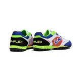 Joma Top Flex White Red Green and Pink Turf TF Football Boot