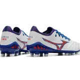 Mizuno Morelia Neo III Pro White Blue and Red Firm Ground FG Football Boot