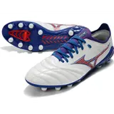Mizuno Morelia Neo III Pro White Blue and Red Firm Ground FG Football Boot